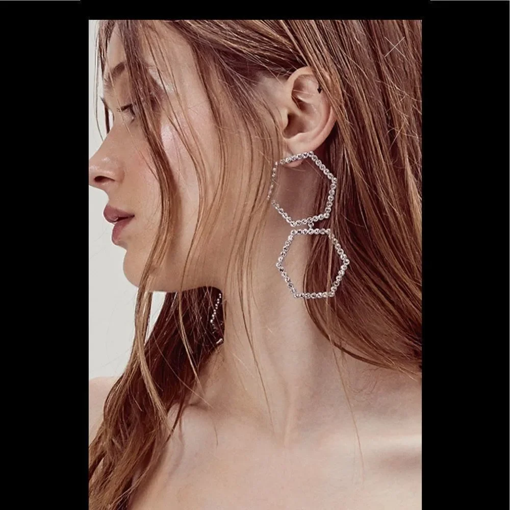 Celine Earrings, Crystal